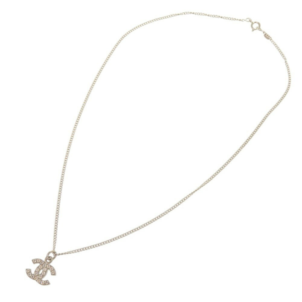 CHANEL Silver Logo Necklace - Picture 5 of 7